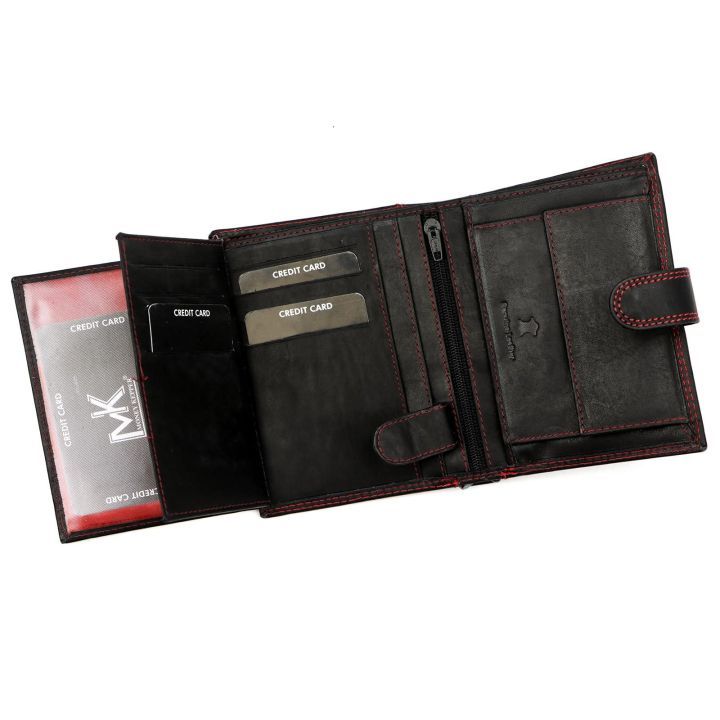 Vyriška odinė piniginė su užsegimu 10,5×13 cm Money Keeper – kasdienai MONEY KEPPER