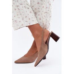 Smėlio spalvos aukštakulniai bateliai Step in style