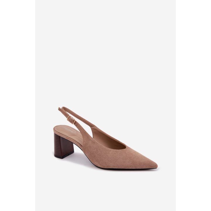 Smėlio spalvos aukštakulniai bateliai Step in style