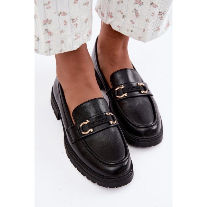 Juodi mokasinai su sagtimi Step in style