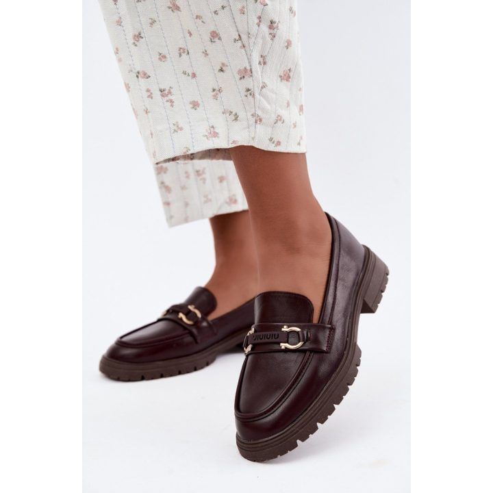 Moteriški mokasinai su dekoratyvine sagtimi Step in style