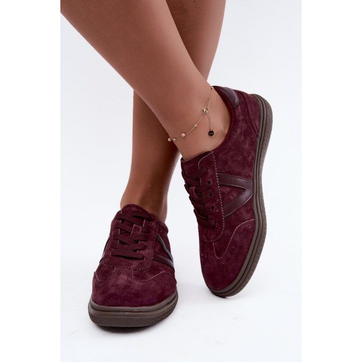 Bordo spalvos sportbačiai Step in style