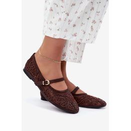 Rudos balerinos su blizgučiais Step in style