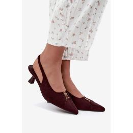 Bordinės aukštakulnės basutės su smailėjančia nosimi Step in style