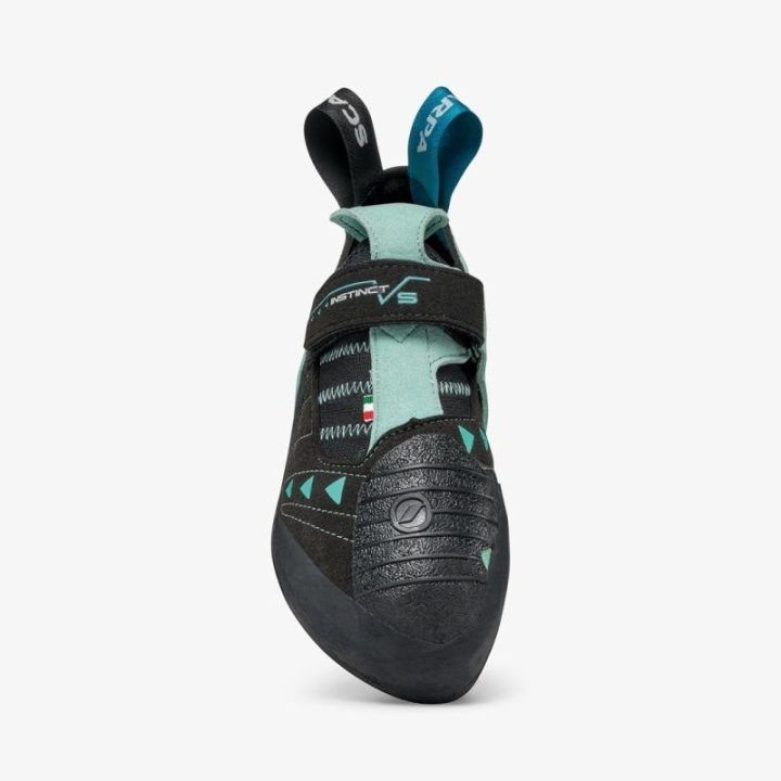 Laipiojimo bateliai Scarpa Instinct VS, juodi ir žalsvi