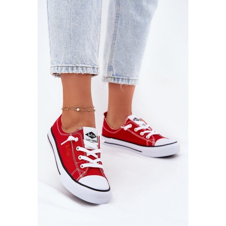 Sportiniai bateliai moterims raudoni Lee Cooper