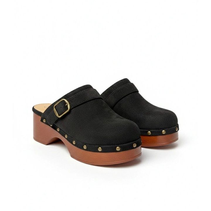 Moteriški klumpės iš ekozomšos juodos Floriane