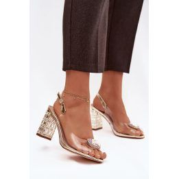 Skaidrios basutės su kulnu Step in style