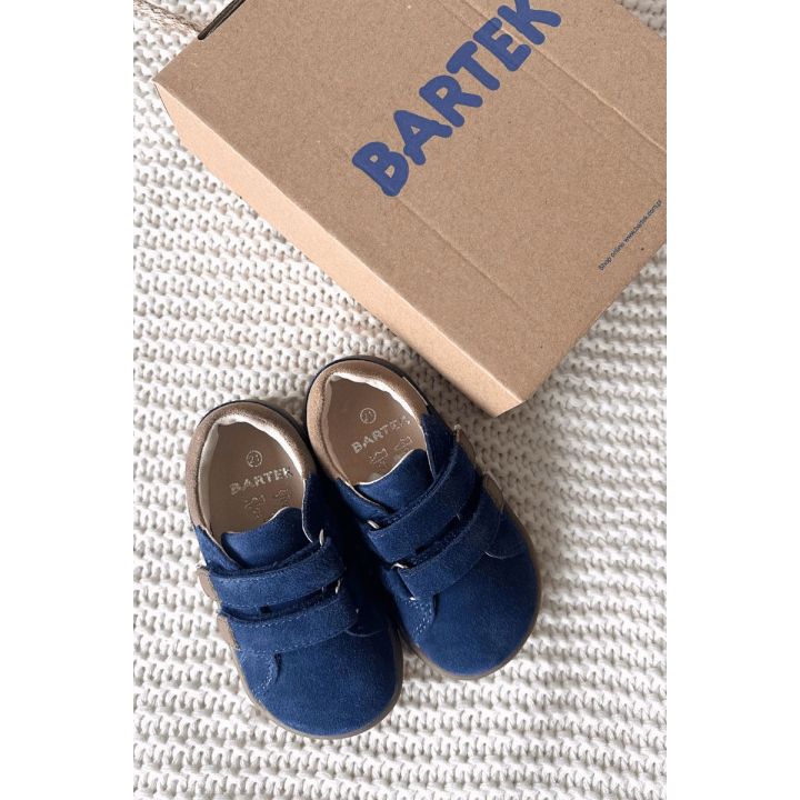 Vaikiški barefoot batai su atšvaitais tamsiai mėlyni Bartek