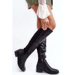 Ilgaauliai batai virš kelių su pašiltinimu Step in style