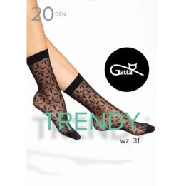 Kojinės moteriškos 20 DEN juodos TRENDY LINE