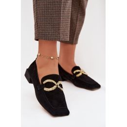Moteriški mokasinai iš zomšos su 2,5 cm kulnu Step in style
