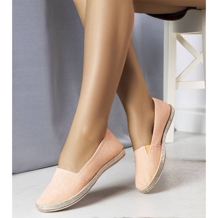Rožinės moteriškos espadrilės