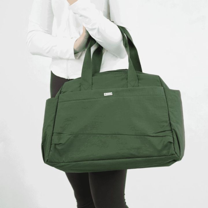 Moteriška pilates rankinė 46×28×21 cm chaki spalvos Solier