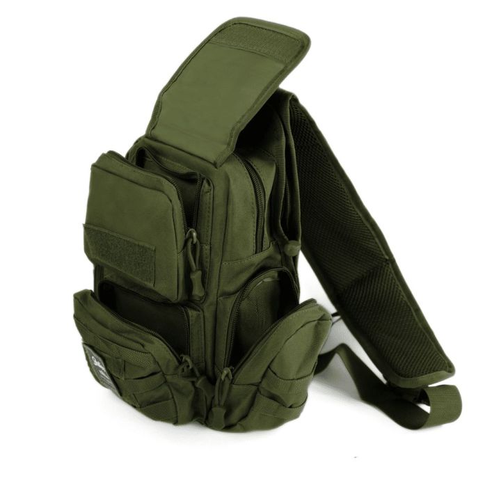 Moteriška kuprinė per petį iš Cordura žalia Solier