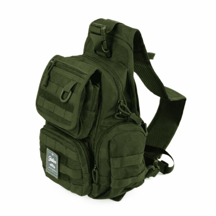Moteriška kuprinė per petį iš Cordura žalia Solier
