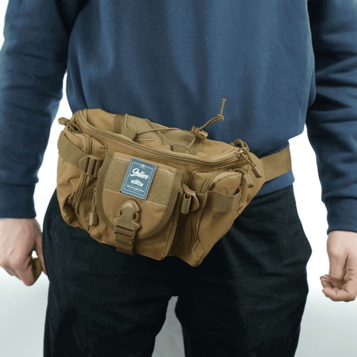 Moteriška juosmens rankinė iš Cordura 500D su daug skyrių Solier