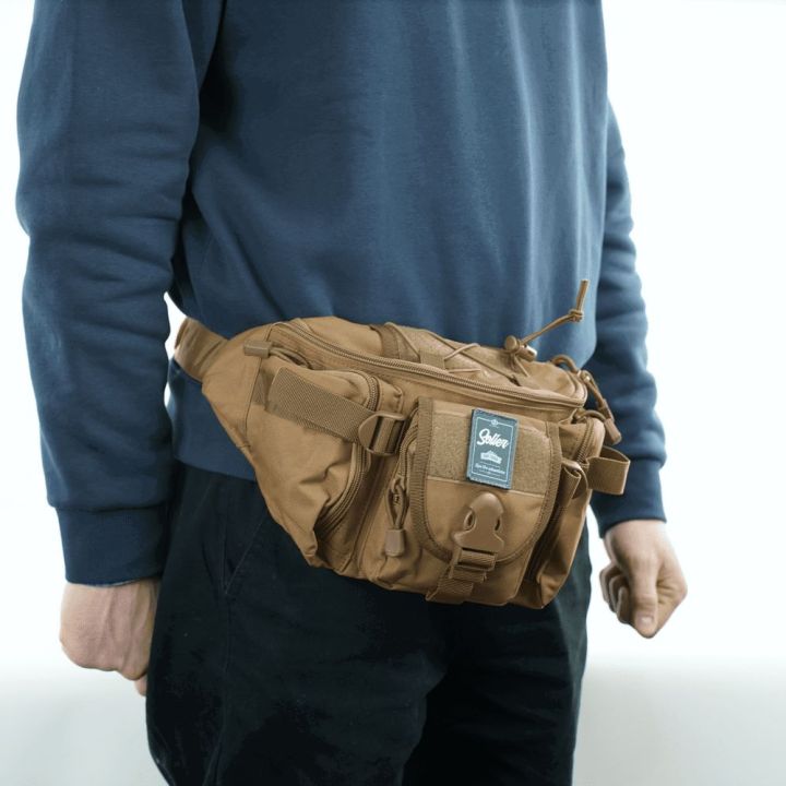 Moteriška juosmens rankinė iš Cordura 500D su daug skyrių Solier
