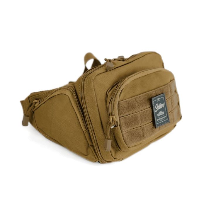 Moteriška juosmeninė rankinė iš Cordura, chaki spalvos Solier