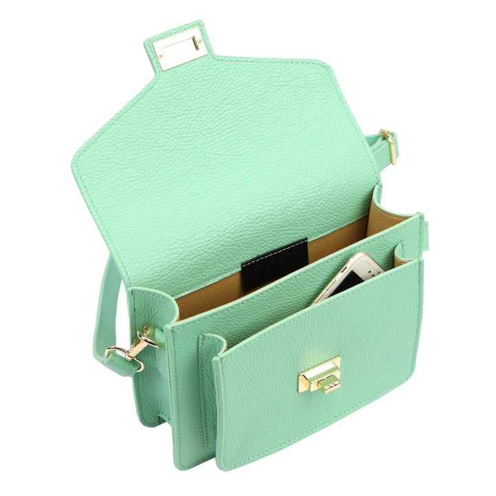 Moteriška rankinė iš natūralios odos 23×16,5×9 cm Luka