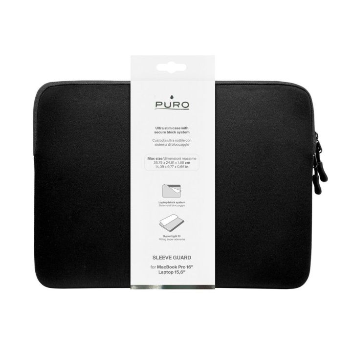 Dokumentų krepšys skirtas iki 16'' iš neopreno juodas Puro