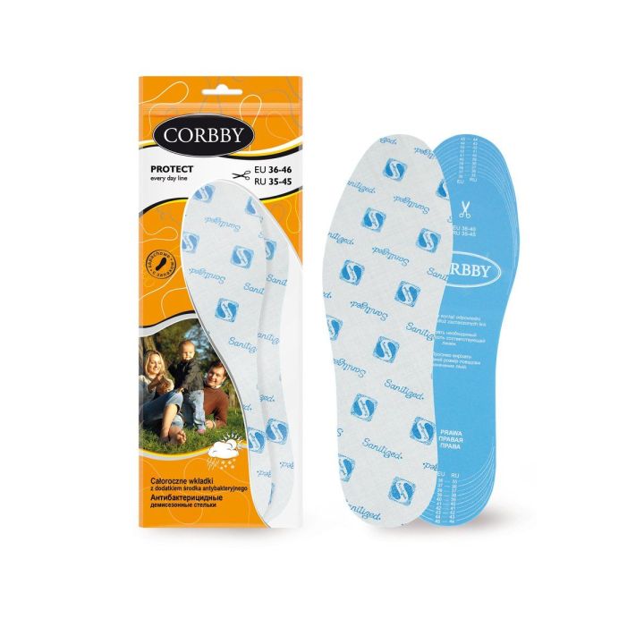 Corbby PROTECT vidpadžiai ištisus metus su antibakterine priemone