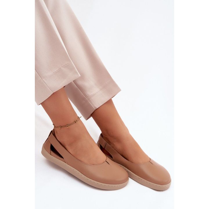 Moteriškos barefoot balerinos Zazoo 10217, cappucino