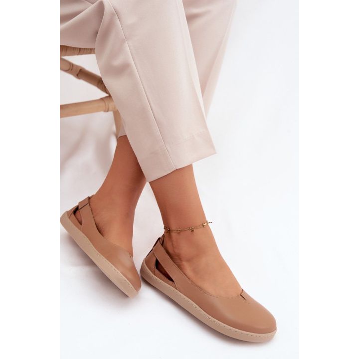 Moteriškos barefoot balerinos Zazoo 10217, cappucino