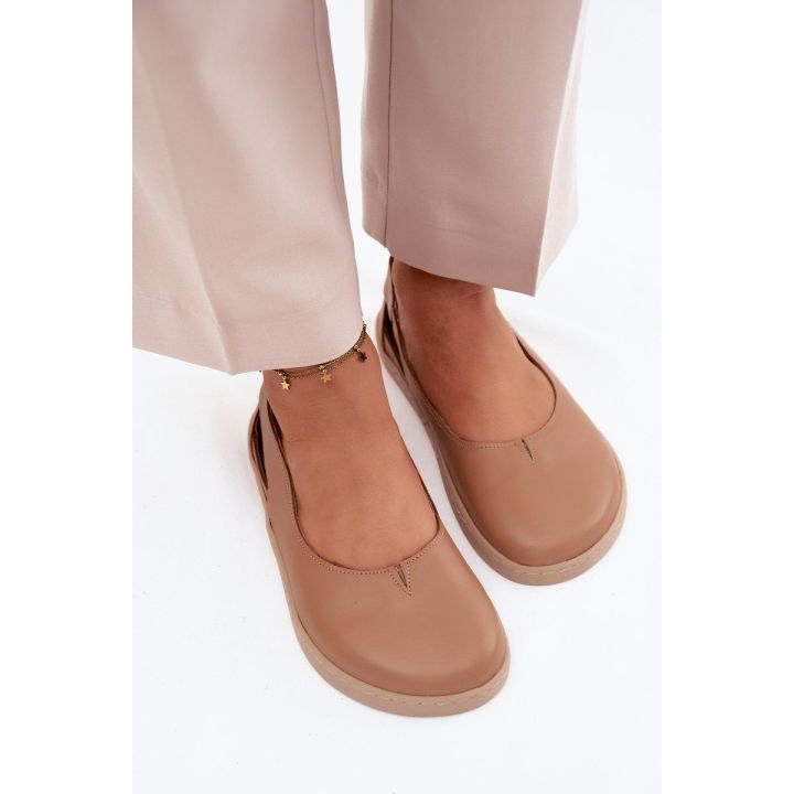 Moteriškos barefoot balerinos Zazoo 10217, cappucino