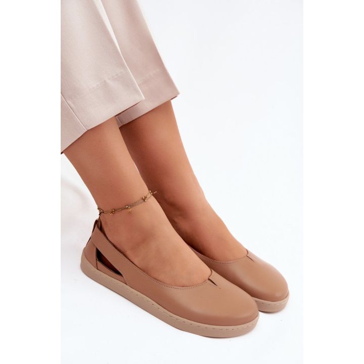 Moteriškos barefoot balerinos Zazoo 10217, cappucino