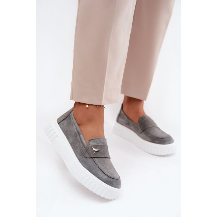 Moteriški zomšiniai platforminiai bateliai Step in Style
