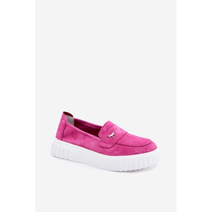 Moteriški platforminiai loaferiai iš zomšos Step in Style 227428