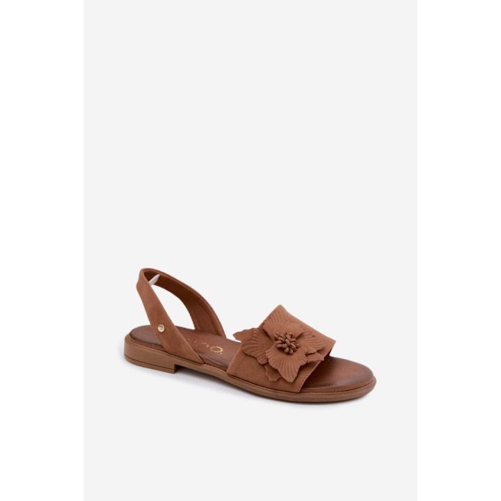 Moteriškos zomšinės basutės su gėlių dekoru Step in Style