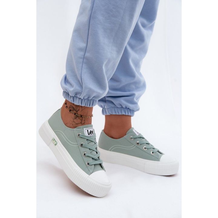 Moteriški sporto ir laisvalaikio bateliai ant platformos Lee Isla C Women Low, mėtų