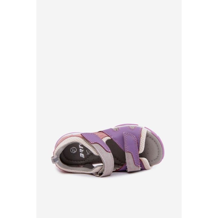 Mergaičių odinės basutės Bartek 84413-85, violetinės