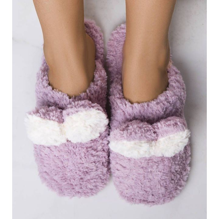 Violetinės minkštos šlepetės Rabit