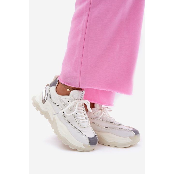 Moteriški sportbačiai Cross Jeans, balti