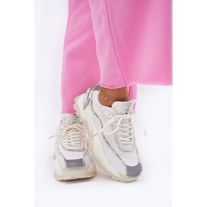 Moteriški sportbačiai Cross Jeans, balti