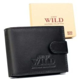 Vyriška natūralios odos RFID piniginė Wild