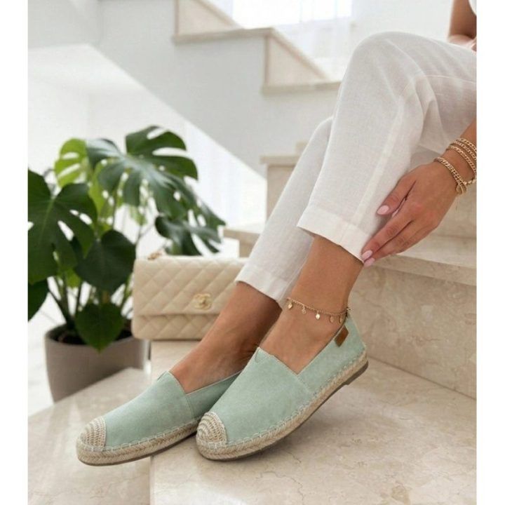 Moteriškos žalios espadrilės su platforma Maxwell