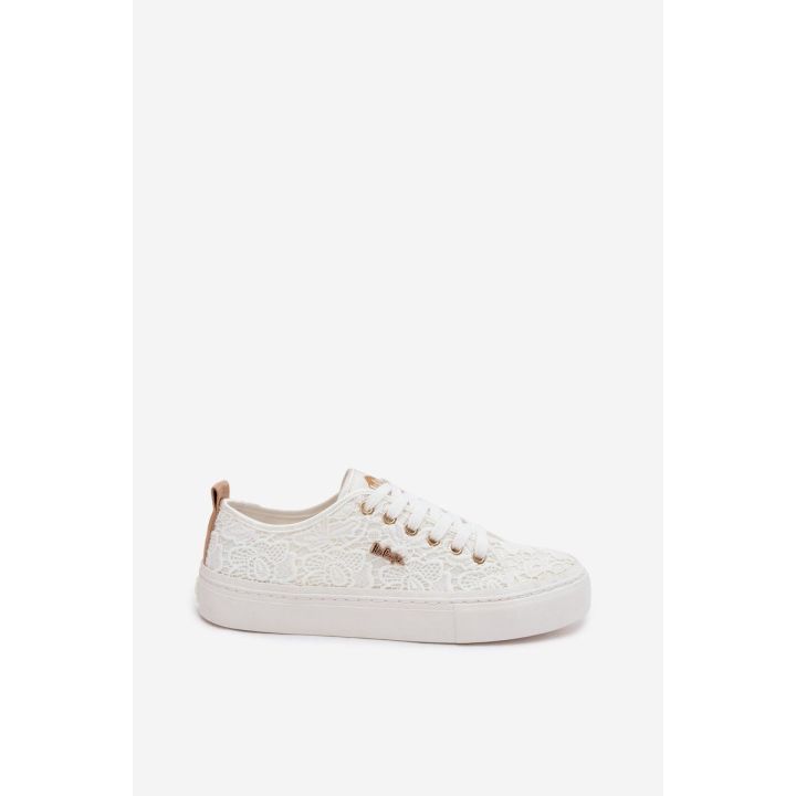 Lee Cooper moteriški kedai su nėriniais, balti