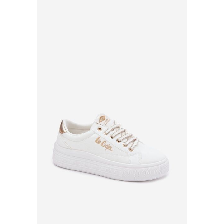 Lee Cooper moteriški platforminiai kedai, balti