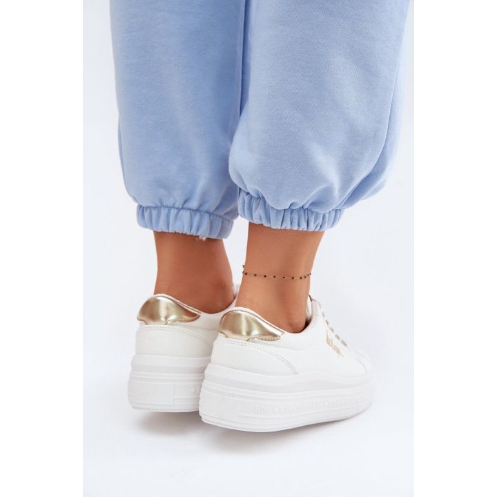 Lee Cooper moteriški platforminiai kedai, balti