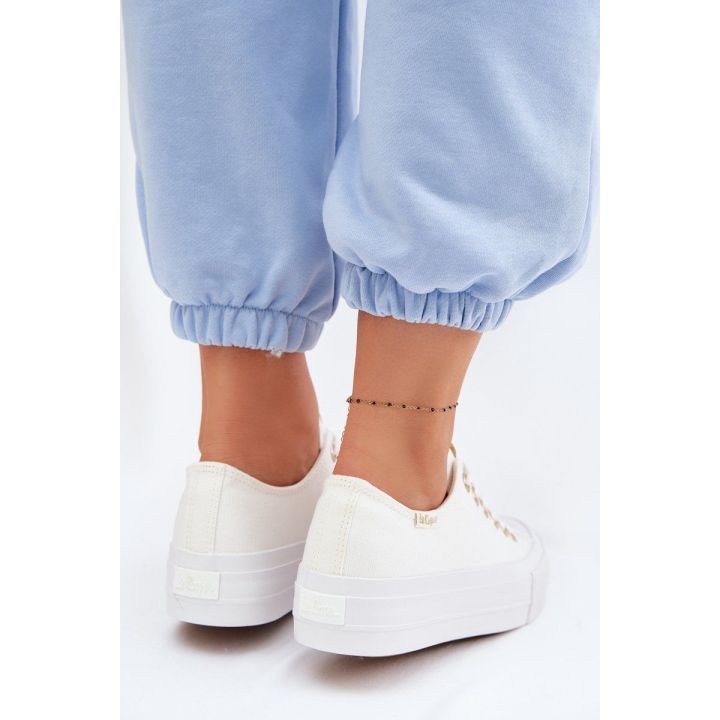 Moteriški platforminiai kedai Lee Cooper, balti