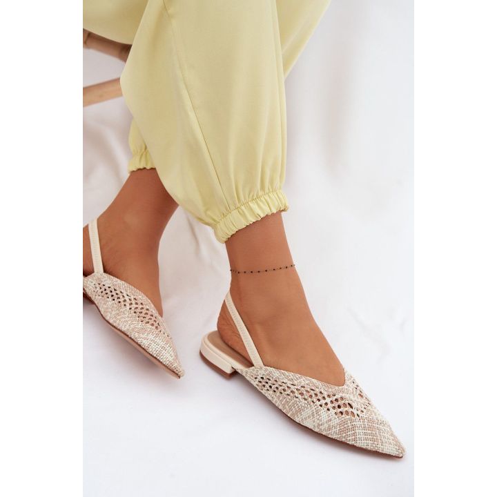 Moteriškos smėlio spalvos lygios basutės Lelrene