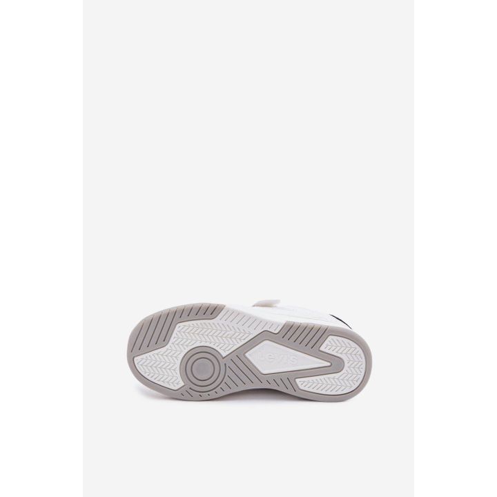 Vaikiški sportbačiai su lipniu užsegimu Levi's, balti