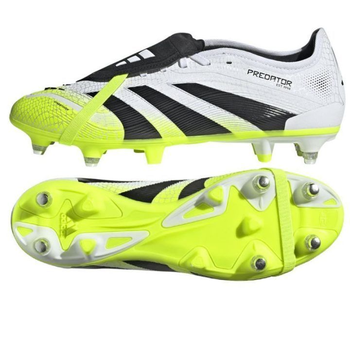 adidas Predator Pro FT SG M futbolo bateliai, balti ir geltoni