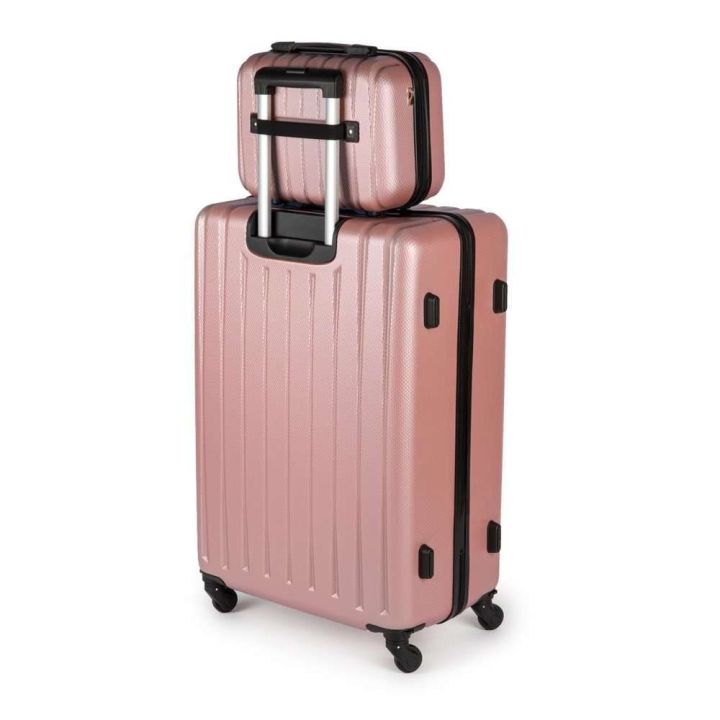 Kosmetinis kelioninis dėklas rožinis