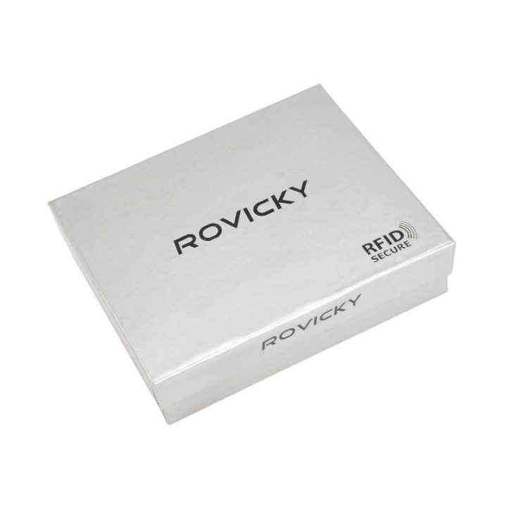 Piniginė juoda odinė Rovicky – elegancijai ir patogumui kasdien.