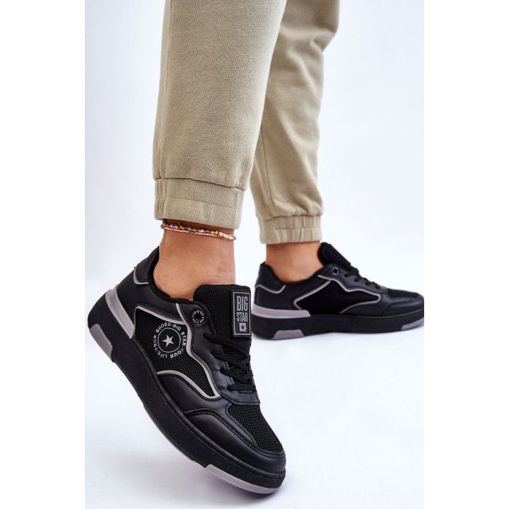 Moteriški sportiniai batai Big Star juodos ir pilkos spalvos